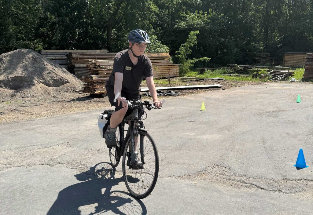 Alle Teilnehmer haben das Fahrradtraining bestanden.