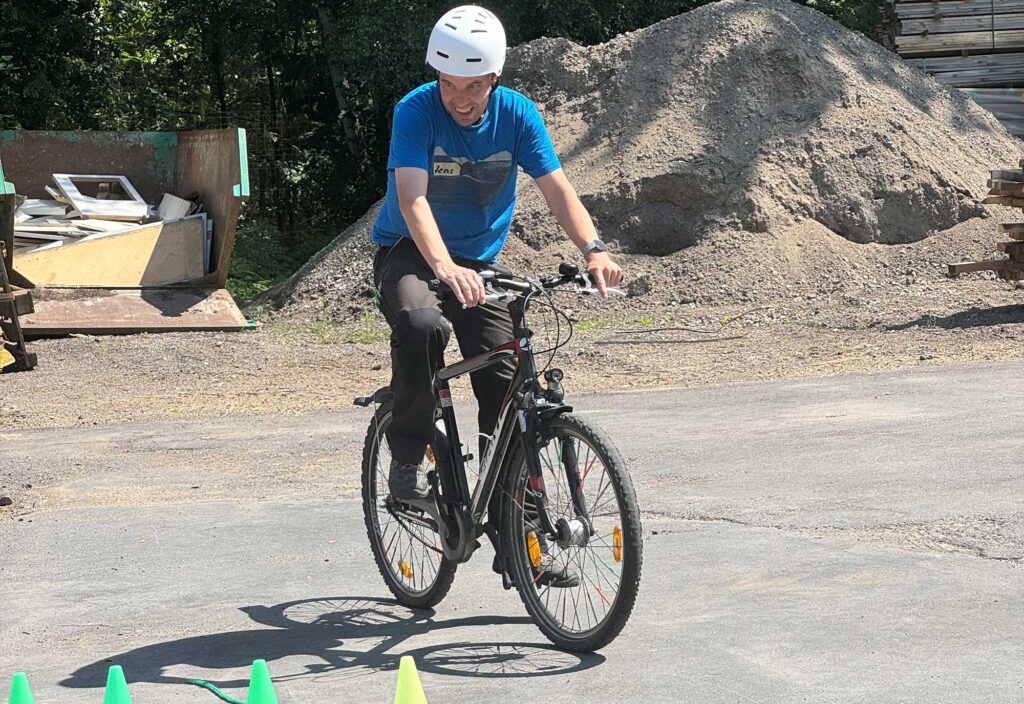 Fahrradfahren will gelernt sein.